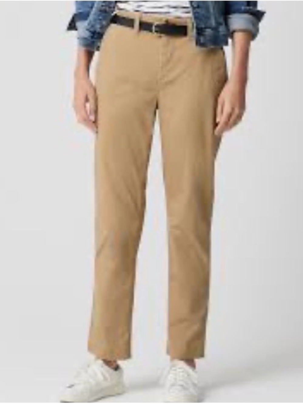 J Crew - High Rise Girlfriend Chino - Neutral Tan